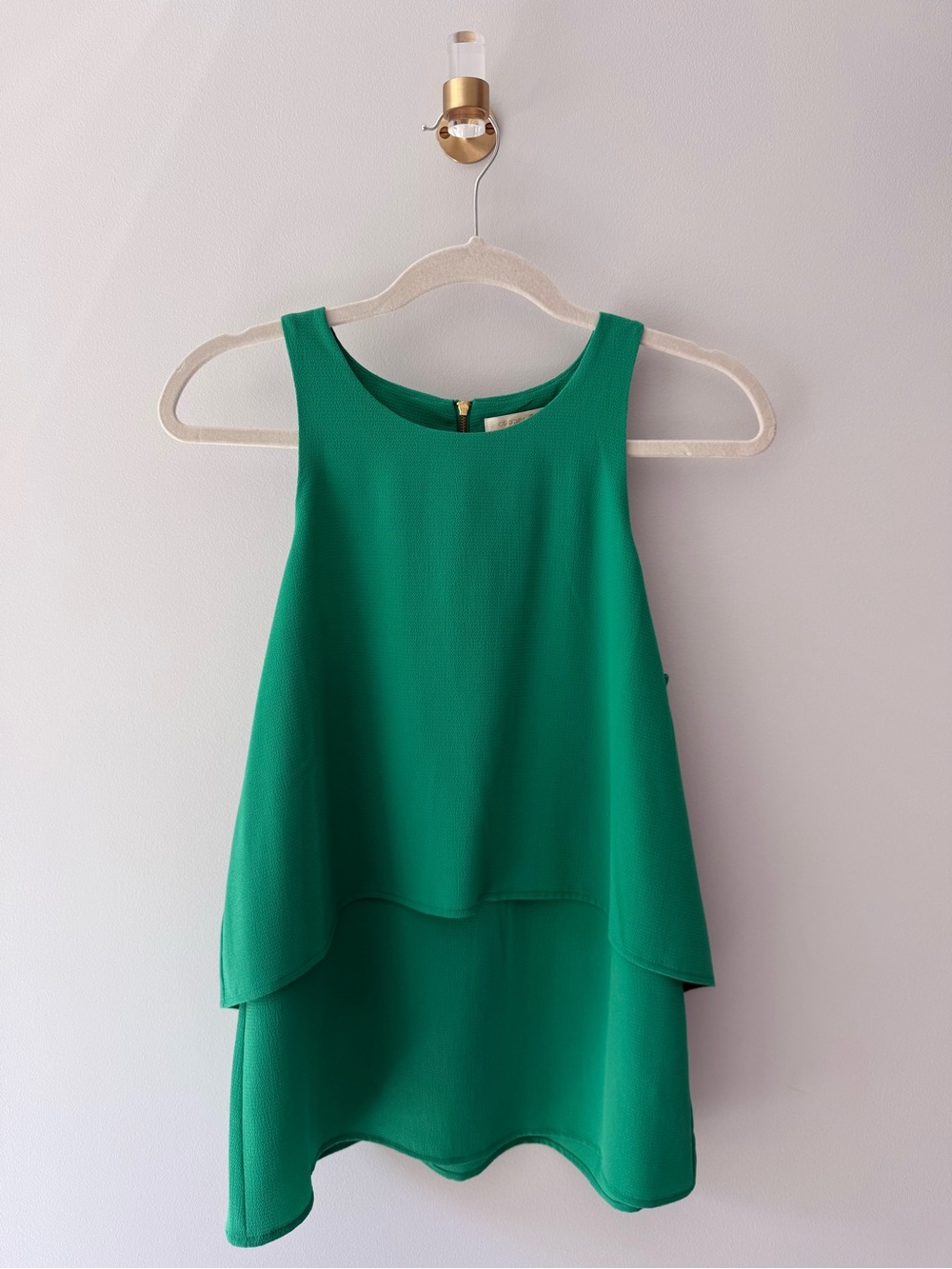 Green Layered Sleeveless Dress - Women